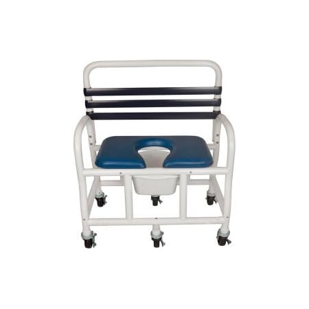 Mor-Medical International Mor Medical International Deluxe Shower Commode Chair, Removable Soft Seat, 710 lb. Capacity DNE-710-4L